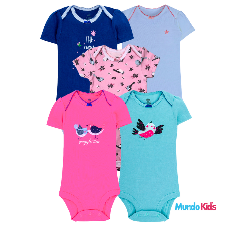 Kit Body Kidz 5 Peças - Passaros