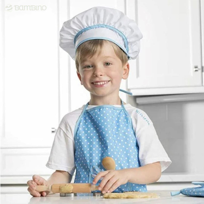 Kit Acessórios de Cozinha + Avental Infantil Bambino