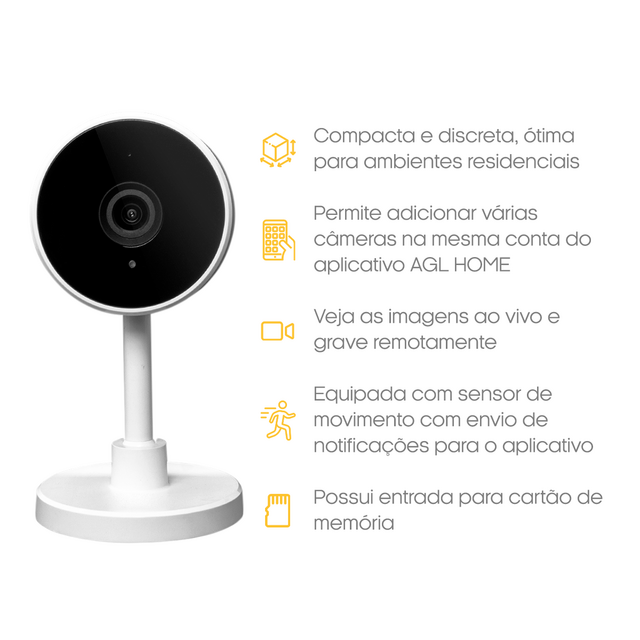 Smart Cam Câmera Inteligente Wifi inteligencia artificial AGL