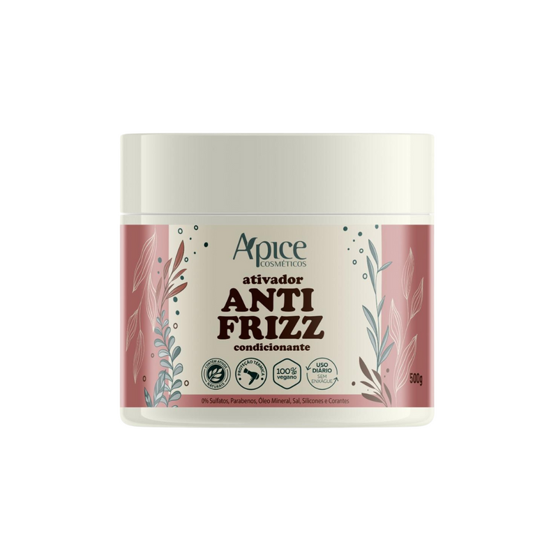 Ativador ANTI FRIZZ 500g  - No Poo / Low Poo - Ação Condicionante