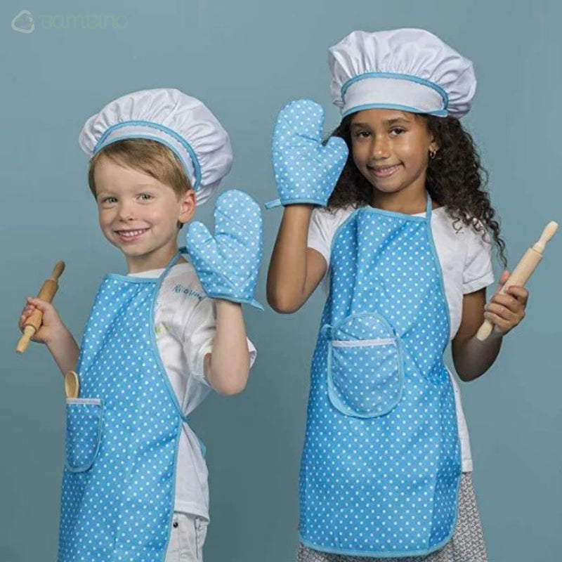 Kit Acessórios de Cozinha + Avental Infantil Bambino