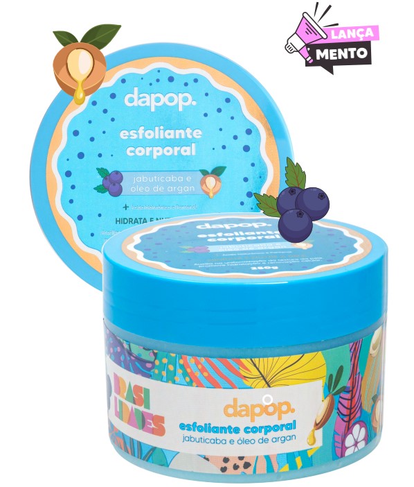 Esfoliante Corporal Perfumado Com Jabuticaba e Óleo de Argan - Dapop