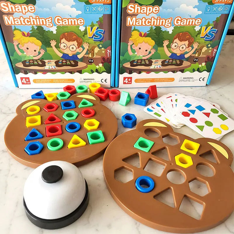 Jogo de Quebra Cabeça Infantil Montessori - Forma Geométrica