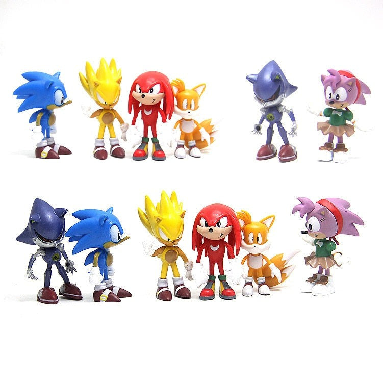 Kit 6 Bonecos - Sonic e sua turma