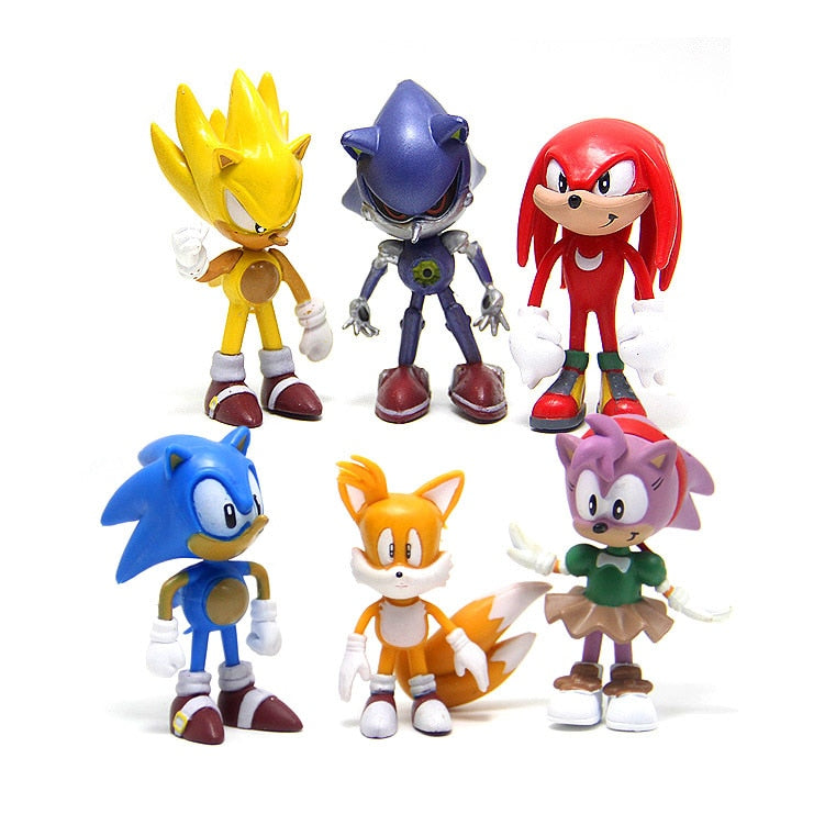 Kit 6 Bonecos - Sonic e sua turma