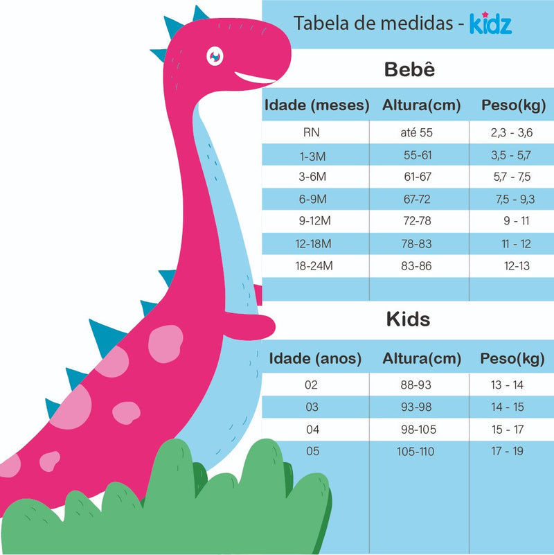 Kit Body Kidz 5 Peças - Passaros