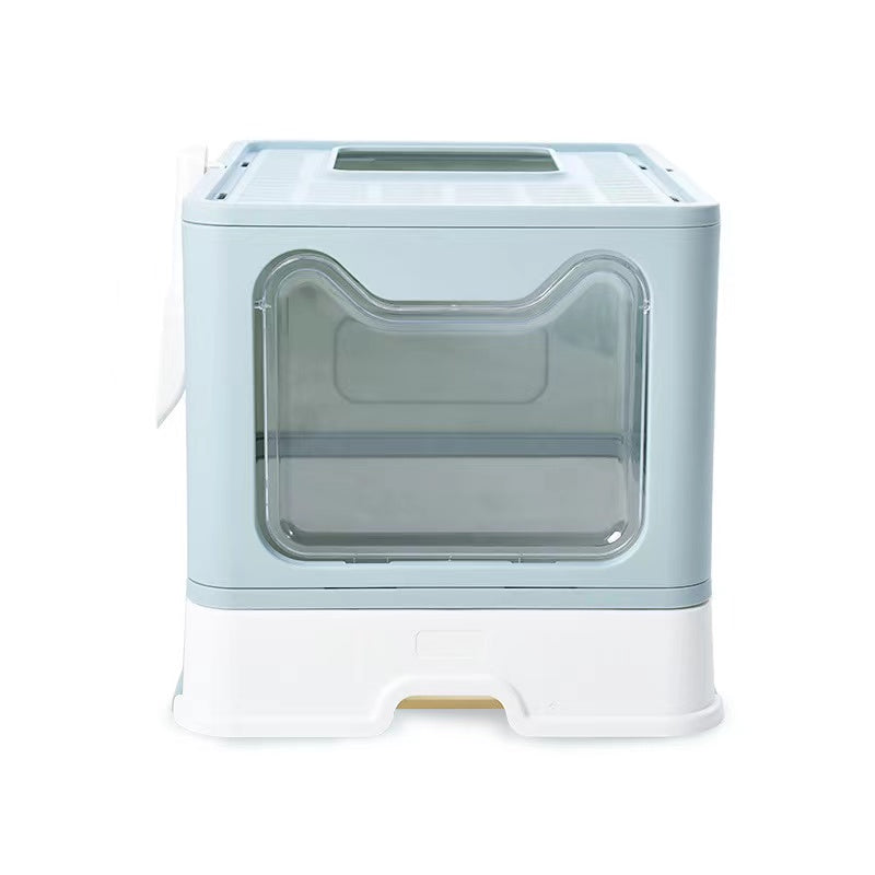 Foldable Cat Litter Box with Lid