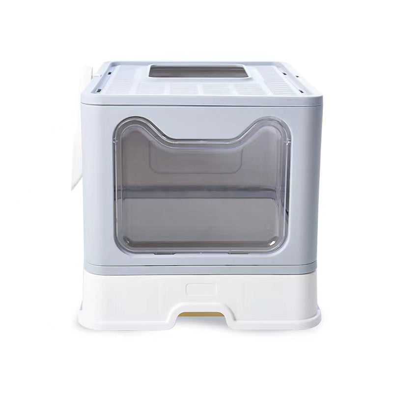 Foldable Cat Litter Box with Lid