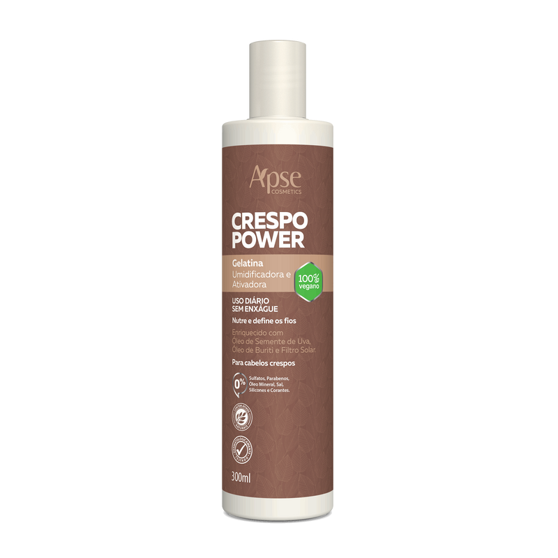 Gelatina Ativadora e Umidificadora Crespo Power 300ml - Ação Condicionante