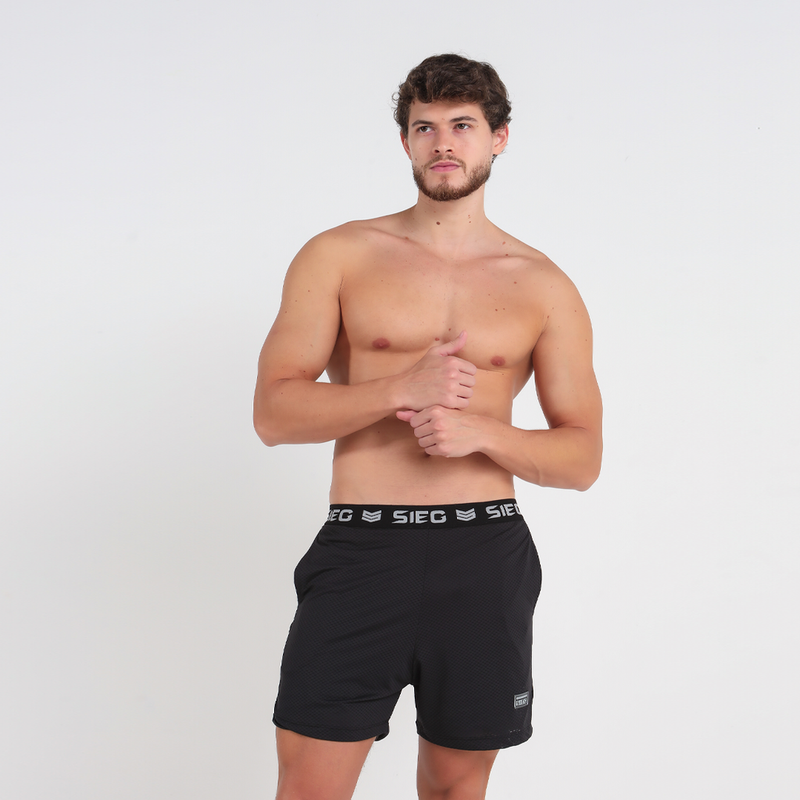 SHORT DUPLO PERFORMANCE BLACK