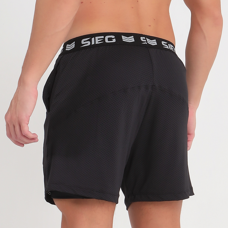 SHORT DUPLO PERFORMANCE BLACK