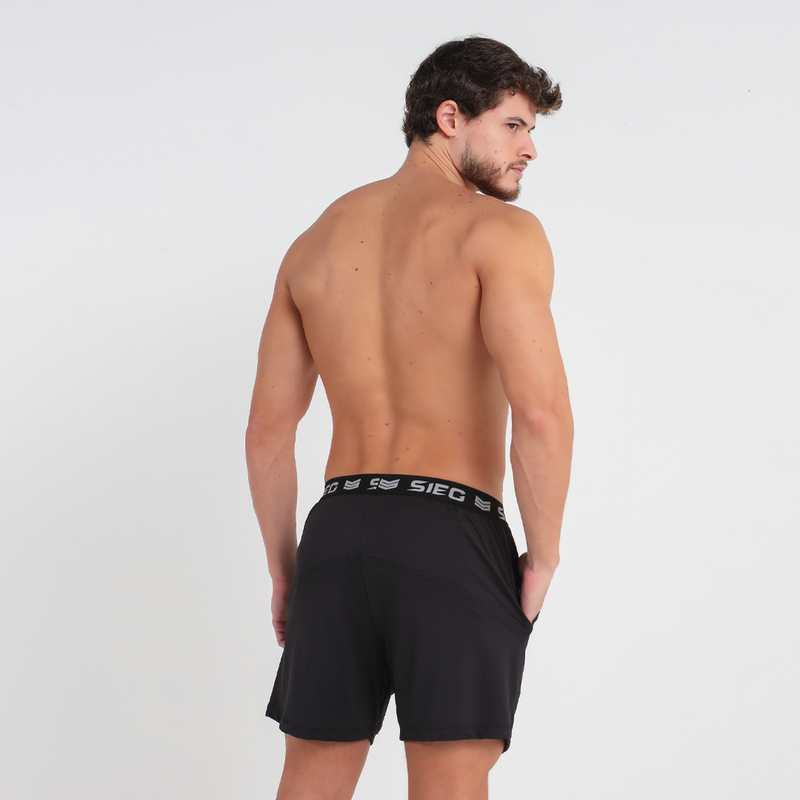 SHORT DUPLO PERFORMANCE BLACK