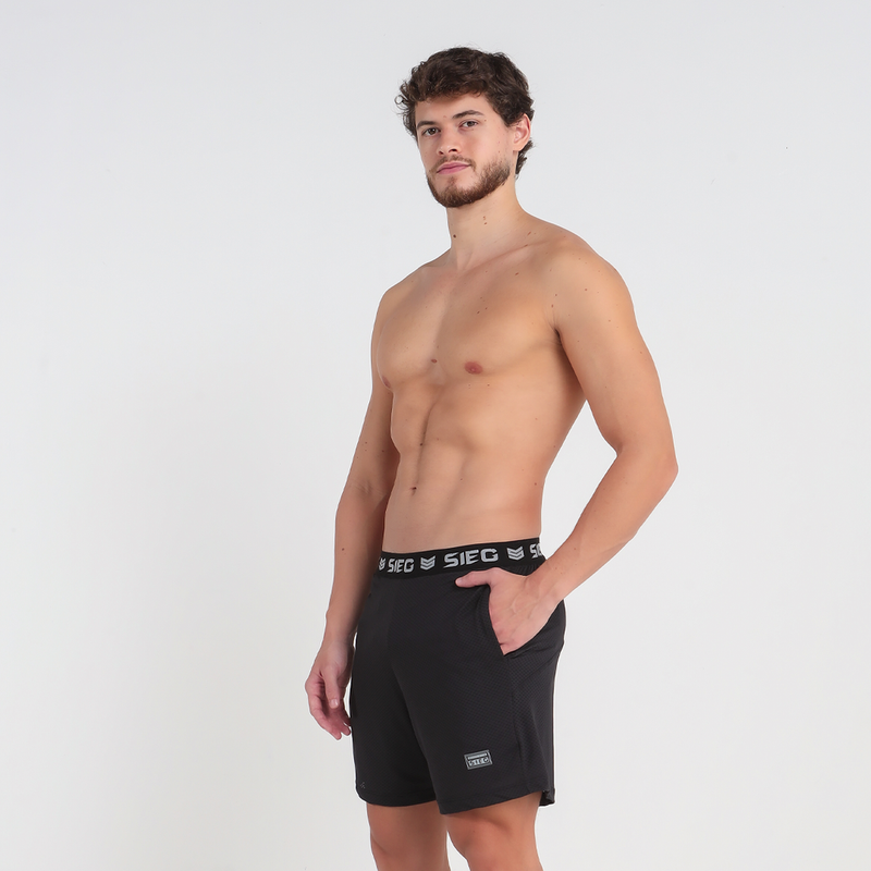 SHORT DUPLO PERFORMANCE BLACK