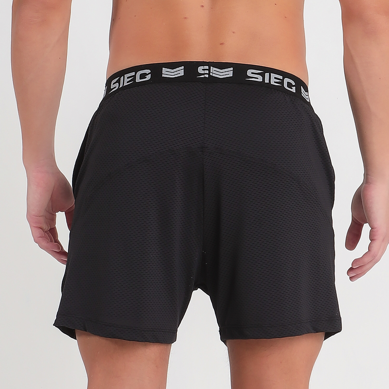 SHORT DUPLO PERFORMANCE BLACK