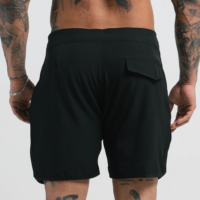 BOARDSHORT Y-BLACK RETRÔ