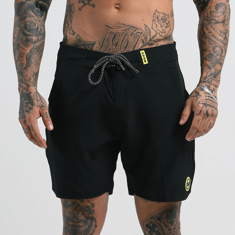 BOARDSHORT Y-BLACK RETRÔ