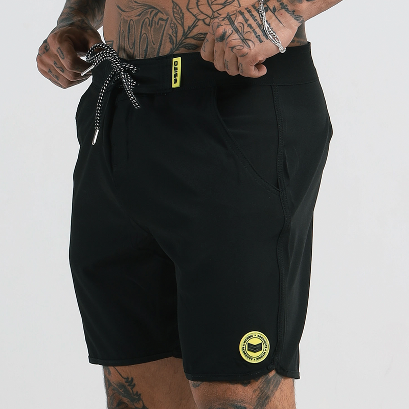 BOARDSHORT Y-BLACK RETRÔ