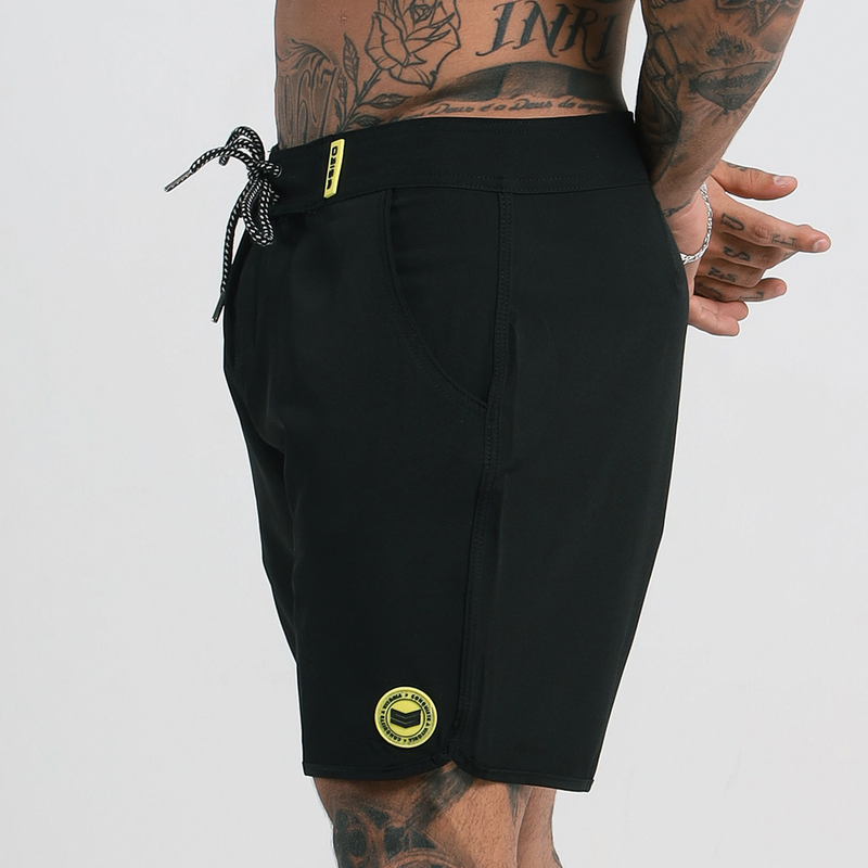 BOARDSHORT Y-BLACK RETRÔ