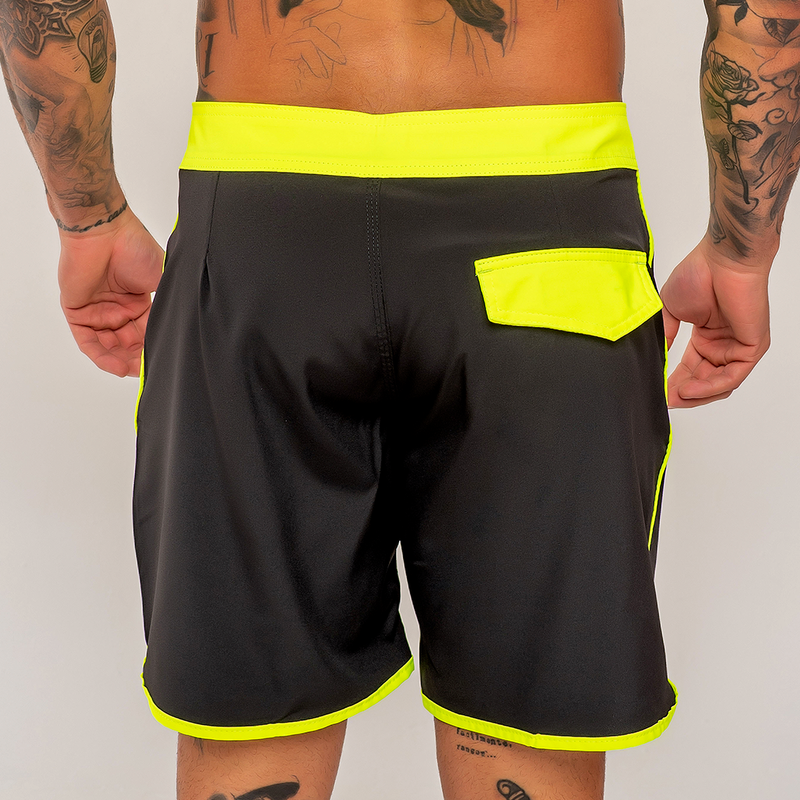 BOARDSHORT BLACK APPLE RETRÔ