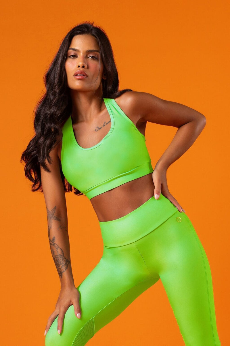 Legging Fuso Polaris Verde Neon