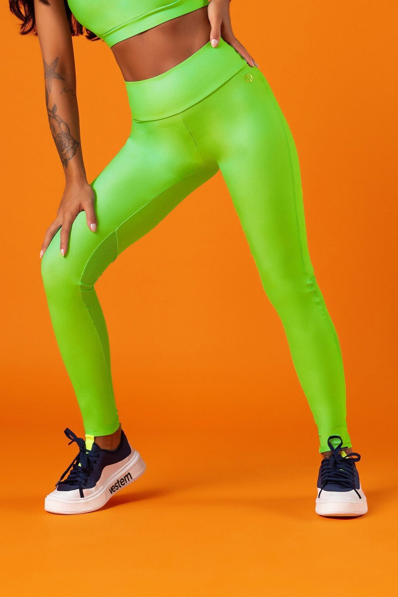 Legging Fuso Polaris Verde Neon