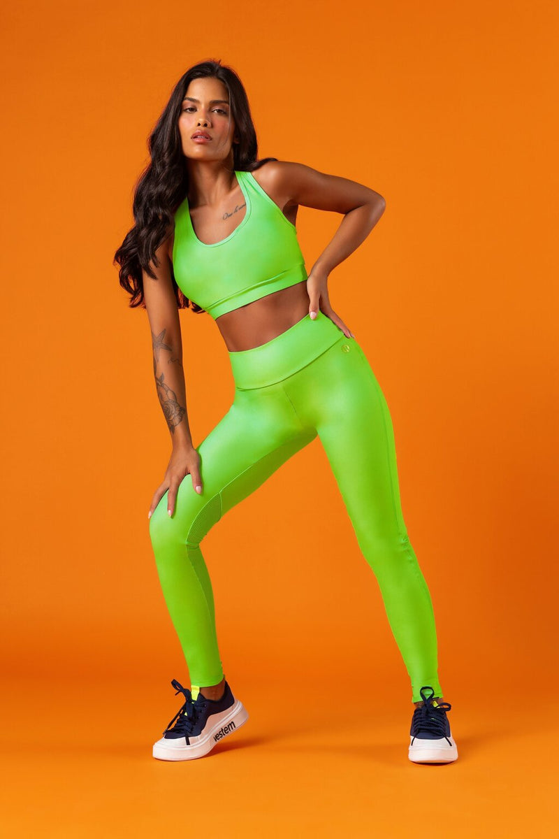 Legging Fuso Polaris Verde Neon