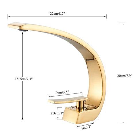 Torneira Para Banheiro Monocomando Luxury - Quente e Fria - 9 Cores Exclusivas